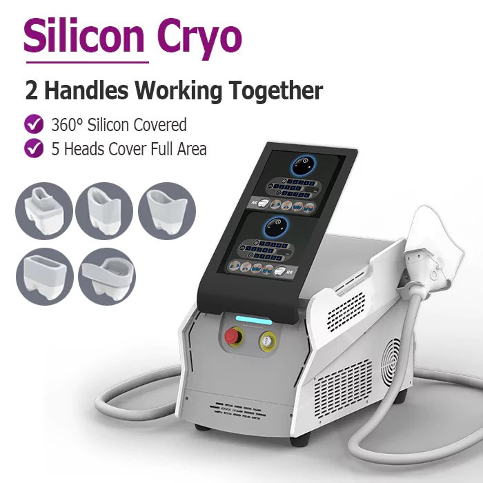 body sculpting machine fat freezer with 2 handles